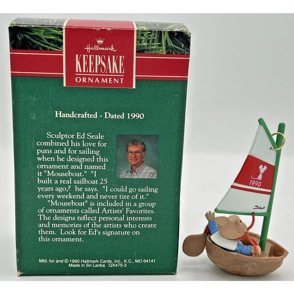 Hallmark Keepsake Ornament Mouseboat 1990‎ U111